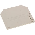 1050100000, Weidmuller W Series End Cover for Use with DIN Rail Terminal Blocks, ATEX