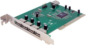 Фото 1/4 PCIUSB7, 7 Port USB A PCI USB 2.0 Card