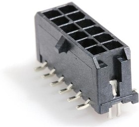 43045-1215, Pin Header, Power, Wire-to-Board, 3mm, 2 Rows, 12 Contacts, Surface Mount Straight