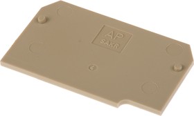 Фото 1/2 0211360000, Weidmuller AP Series End Cover for Use with DIN Rail Terminal Blocks
