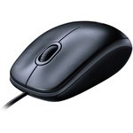 Мышь Logitech M100 Grey темно-серая, оптическая, 1000dpi, USB, 1.8м