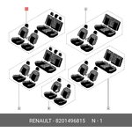 8201496815, Чехлы сидений автомобиля