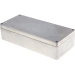 Silver Die Cast Aluminium Enclosure, IP66, Silver Lid, 360 x 160 x 90mm