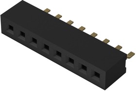 BC075-08-A-L-A, Board to Board & Mezzanine Connectors 8w, 1.0mm Pitch Socket, SIL, SMT, Horizontal, GF, Tape+Reel