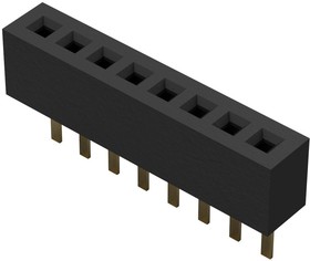 BC065-05-A-L-D, Board to Board & Mezzanine Connectors 5w, 1.0mm Pitch Socket, SIL, TH, Vert, GF, Tube