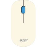 Мышь Acer OMR205, оптическая, беспроводная, USB, белый и голубой [zl.mceee.02h]