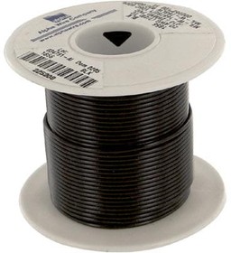 Фото 1/5 1856 BK005, Hook-up Wire 20AWG 7/28 PVC 100ft SPOOL BLACK