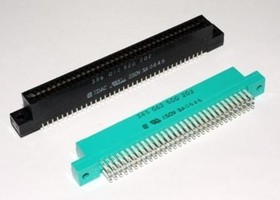 Фото 1/2 395-098-520-350, Standard Card Edge Connectors 98P Solder Tail 5.08mm ROW SPACE
