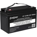 EX282985RUS, Аккумуляторная батарея ExeGate DT 12100 (12V 100Ah, под болт М6)