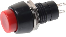 PBS-20B-2(red), Выключатель кнопка 2-х позиционный без фиксации красный 12/24В 3А JIETONG