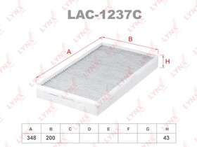 LAC-1237C, LAC-1237C Фильтр салонный LYNXauto