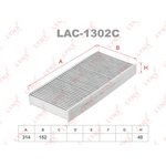 LAC-1302C, LAC-1302C Фильтр салонный LYNXauto