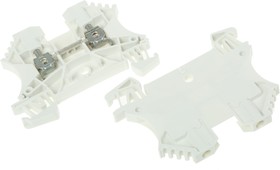 Фото 1/3 1036800000, Weidmuller WDU Series White Feed Through Terminal Block, 2.5mm², Single-Level, Screw Termination, ATEX