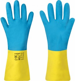 Неопреновые перчатки НЕОПРЕН EXPERT, 90 гр/пара, химически устойчивые, х/б напыление, M 605004