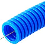 Труба гофрированная ПП лёгкая 350 Н безгалогенная HF синяя с/з д25 50м PR02.0053
