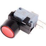 C0911NBAAA, Push Button Switch, Latching, Momentary, Panel Mount, 12.7mm Cutout, SPDT