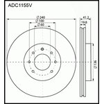 ADC1155V, Диск тормозной