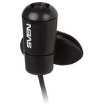 Микрофон-клипса SVEN MK-170, кабель 1,8 м, 58 дБ, пластик, черный, SV-014858