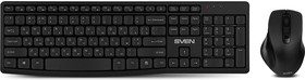 Фото 1/10 Беспроводной набор клавиатура+мышь SVEN KB-C3500W (2,4 GHz, 106 кл, 800-1600DPI)