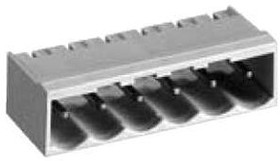 25.352.5453.0, Puggable Terminal Strip For Printed Circuits - Horizontal Socket - 5.08 mm - 24 Positions - 15 A - 300 V - Gray