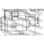 0211-Z50RH, Шрус внутренний правый 36x50x30