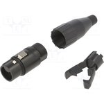 AC4FB, METAL Вилка STR CORD 4 SKT