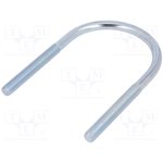 CB10.77.138(2 1/2"), U-bolt; B; 1.5; steel; zinc; Thread len: 70mm; for fixing pipes