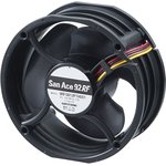 9RF0924P1H001, DC Fans DC Axial Fan, Reversible Flow, 92x38mm Round, 24VDC, Tach/PWM