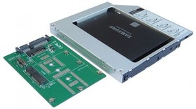 Фото 1/10 Сменный бокс для HDD/SSD AgeStar SMNF2S SATA SATA металл серебристый 2.5"