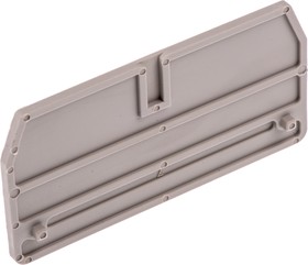 Фото 1/5 1608740000, Weidmuller Z Series End Cover for Use with DIN Rail Terminal Blocks
