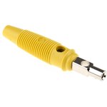 930726103, Yellow Male Banana Plug, 4 mm Connector, Screw Termination, 16A ...