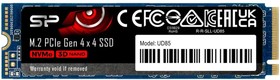 Фото 1/3 SSD M.2 Silicon Power 1.0TB UD85  SP01KGBP44UD8505  (PCI-E 4.0 х4, up to 3600/2800MBs, 3D NAND, NVMe 1.4, 560TBW, 22х80мм)
