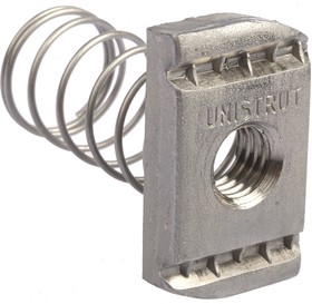 Фото 1/5 P NL10 SS, Channel Nut, M10, Nut Base Dimensions 41 x 41mm, Stainless Steel, 0.04kg