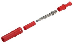 CT3201-2, Test Plugs & Test Jacks DIY 4mm RetrShthPlug Red