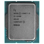 CPU Intel Core i3-12100 Alder Lake OEM {3.3 ГГц/ 4.3 ГГц в режиме Turbo, 12MB, Intel UHD Graphics 730, LGA1700}