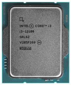 Фото 1/3 CPU Intel Core i3-12100 Alder Lake OEM {3.3 ГГц/ 4.3 ГГц в режиме Turbo, 12MB, Intel UHD Graphics 730, LGA1700}