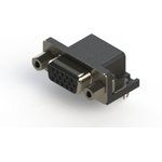 634-015-663-043, D-Sub Receptacle - 15 Contacts - 90° PC Pin - Four Prong ...