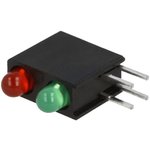 L-934MD/1LI1LGD, LED; in housing; red/green; 3mm; No.of diodes: 2; 20mA; 40°