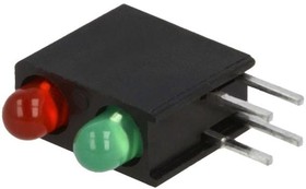 L-934MD/1LI1LGD, LED; in housing; red/green; 3mm; No.of diodes: 2; 20mA; 40°