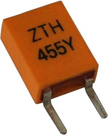 Кварцевый резонатор 455 кГц, корпус C08575C2, точность настройки 3000 ppm, стабильность частоты 3000/-20~80C ppm/C, марка ZTH455Y, SDE