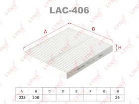LAC406, Фильтр салона MAZDA 6