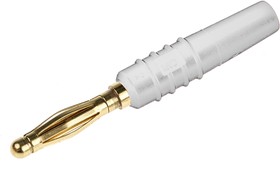 Фото 1/3 2 mm plug, solder connection, 0.5 mm², white, 22.2618-29
