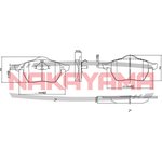 HP8313NY, Колодки тормозные дисковые передние AUDI A4 95-00, VW GOLF 91-97 ...