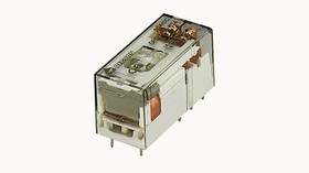 DRPB-2C-D24-06A(H), Реле миниатюрное электромеханическое; монтаж: на печатную плату/в розетку; 2CO 8A; Контакты AgNi; напряжение управления