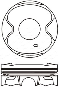 PN34711, поршень с кольцами 0.50 TOYOTA 1GR-FE