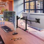 Кронштейн для двух мониторов К-502 VESA 75х75-100х100, 17"-32", до 16 кг, РЭМО ...