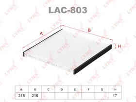 LAC803, Фильтр салона SUBARU Legacy 03 /Tribeca 05