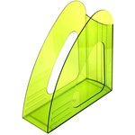 Лоток вертикальный Attache 90мм Bright Colours прозрачный зеленый