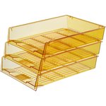 Лоток горизонтальный Attache Bright Colours решетчатый прозрачный желтый
