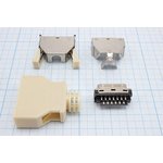 Вилка micro CENTRONICS, 26 контактов, на кабель с пластиковым корпусом, MCR-26M ...